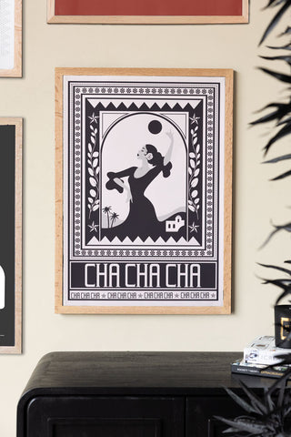 Image of the Cha Cha A2 Art Print in Black - Available in 4 Options