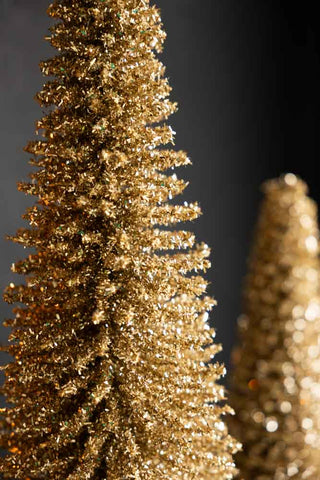 Image of the Champagne Tinsel Christmas Tree - 42cm