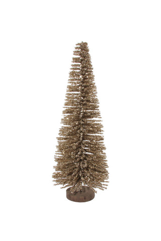 Image of the Champagne Tinsel Christmas Tree - 60cm on a white background