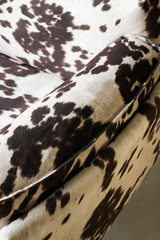 Image of the material for the Cowhide Patterned Armchair
