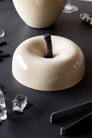 Image of the lid for the Large Cream Apple Ice Bucket