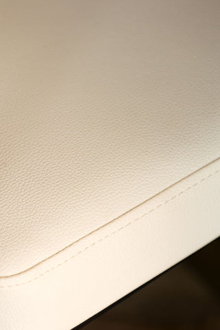 Image of the material for the Cream & Black Faux Leather Roll Back Bar Stool