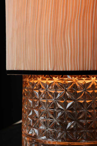 Detail image of the Amber Parisian Table Lamp on