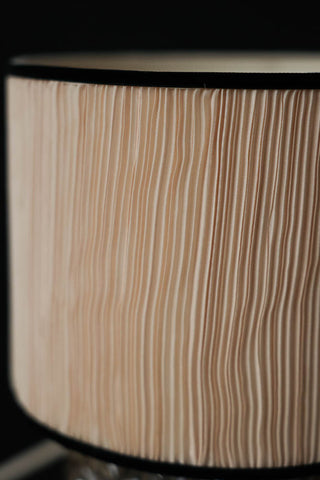 Detail image of the shade on the Amber Parisian Table Lamp