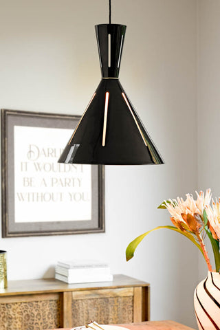 Lifestyle image of the Cut Out Pendant Light
