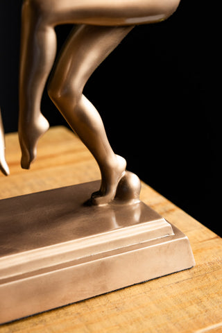 Image of the base on the Dancing Ladies Art Deco Table Lamp