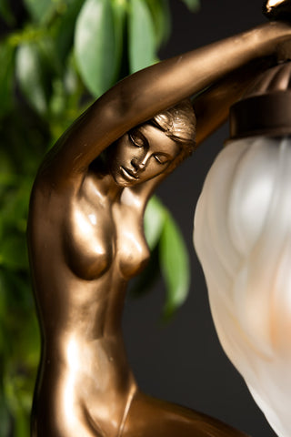 Detail image of the Dancing Ladies Art Deco Table Lamp
