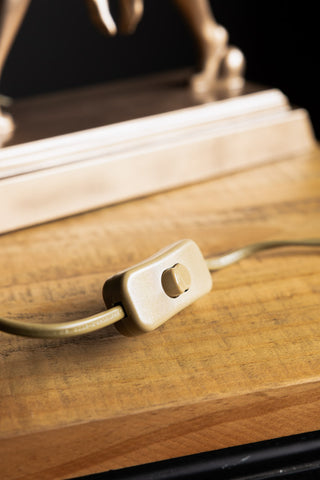Image of the switch for the Dancing Ladies Art Deco Table Lamp