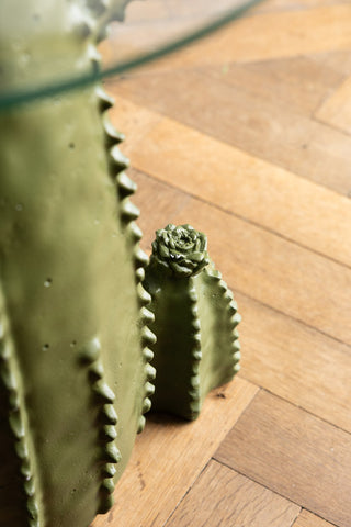 Image of the Dark Green Cactus Side Table