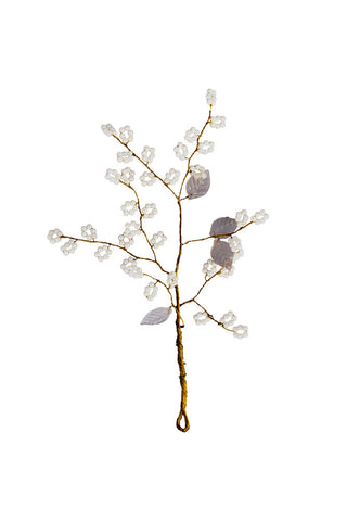 Image of the Delicate Pearl-Effect Cluster Decoration on a white background