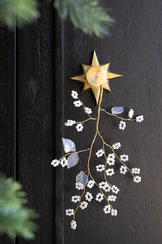 Detail image of the Delicate Pearl-Effect Cluster Decoration