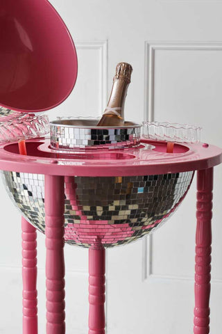 Image of the Disco Ball Wine Cooler In Silver