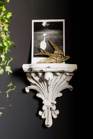 Image of the Distressed Acanthus Small Wall Shelf
