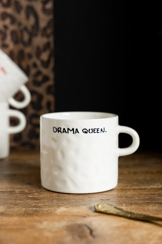 Lifestyle image of the Drama Queen Mug