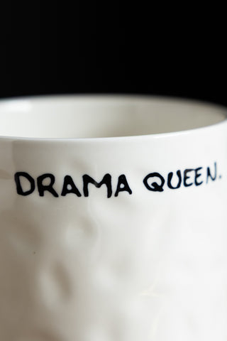 Image of the text on the Drama Queen Mug