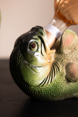 Close-up image of the Drink Like A Fish Wine Bottle Holder