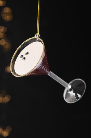 Image of the Espresso Martini Cocktail Christmas Decoration