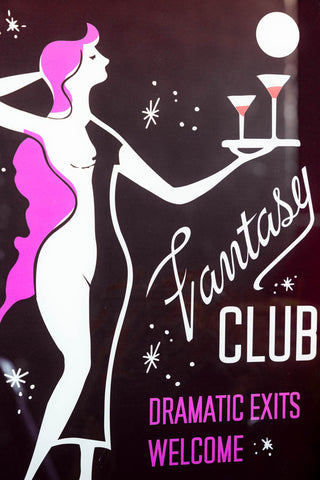 Close-up image of the Fantasy Club Framed Light Box
