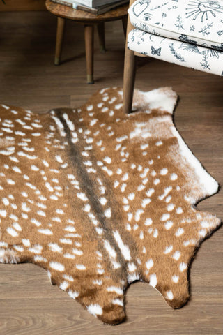 Image of the Faux Deer Hide Rug