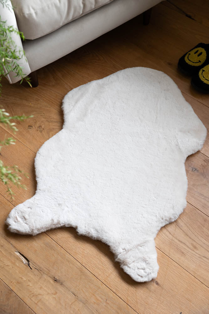 Faux Fur Natural Rug | Rockett St George