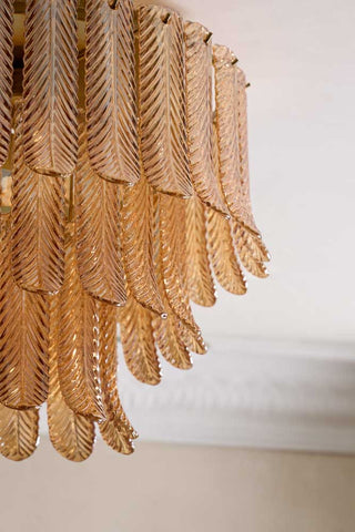 Close-up image of the Feather Ceiling Light