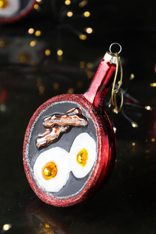 Detail image of the Festive Fry-up Christmas Decoration