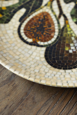 Detail image of the Fig Branch Mosaic Side Plate