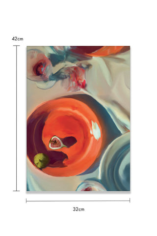 Dimension image of the Fine Dining Framed Art Print
