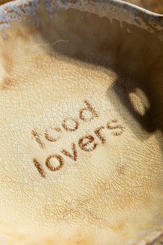 Detail image of the Food Lovers Ceramic Serving Bowl