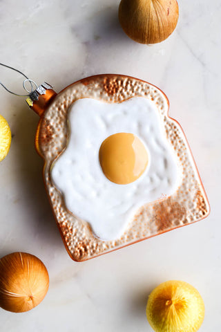Image of the Fried Egg On Toast Christmas Decoration