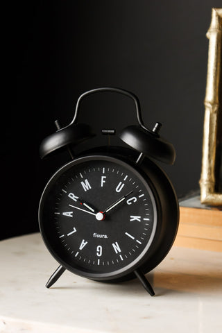 Lifestyle image of the Fucking Alarm Retro Alarm Clock
