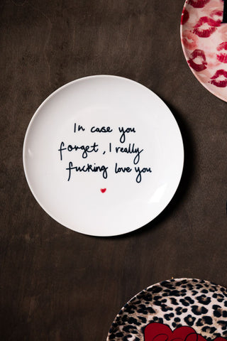 Image of the Fucking Love You Decorative Wall Plate