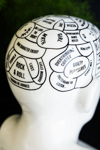 Close-up image of the Funology Head Display Ornament