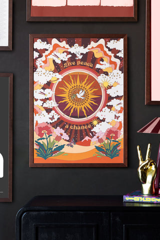 Detail image of the Give Peace A Chance A2 Art Print - Available in 4 Options