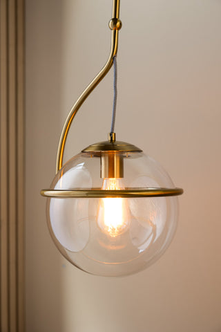 Lifestyle image of the Glass Globe Ceiling Light
