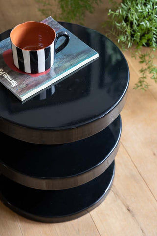Image of the Glossy Black Side Table