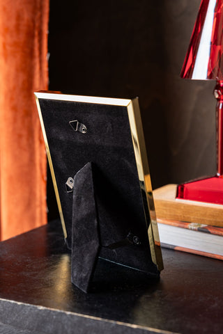 Image of the back of the Gold Bamboo Effect Photo Frame