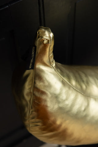 Detail image of the Gold Banana Cushion