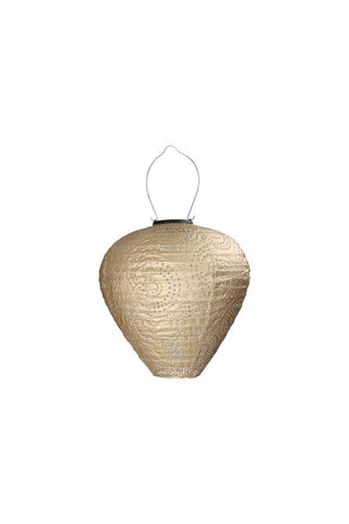 Image of the Gold Bell Solar Garden Lantern on a white background
