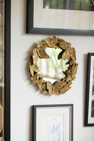 Image of the Gold Butterfly Mirror