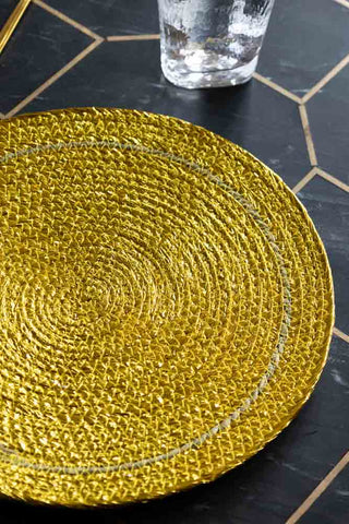 Image of the Gold Foiled Effect Placemat