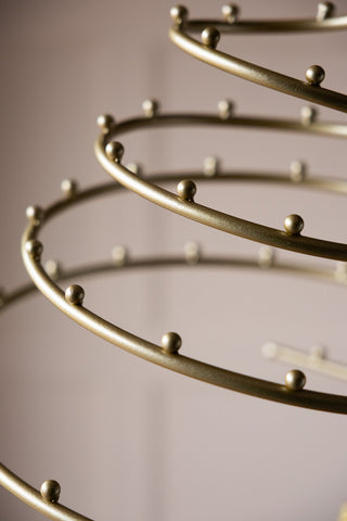 Close-up of the design of the Gold Hanging Christmas Frame for Decorations.