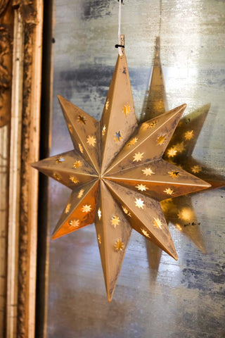 Image of the finish for the Gold LED Star Light/Christmas Tree Topper