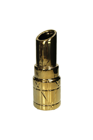 Image of the Gold Lipstick Vase on a white background