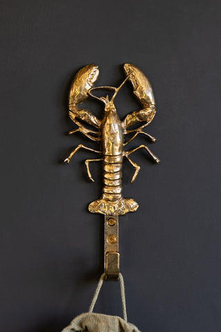 Image of the Gold Lobster Coat Hook