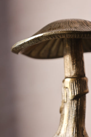 Detail image of the Gold Magic Mushroom Ornament