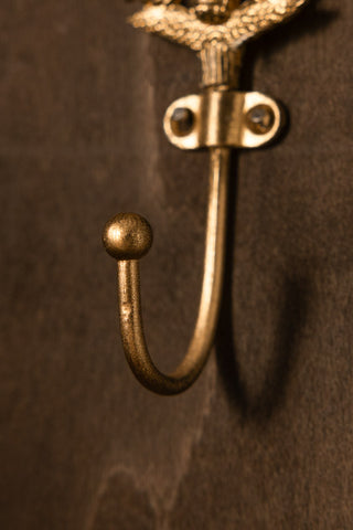 Detail image of the Gold Milagro Heart Wall Hook