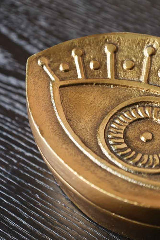 Detail image of the Gold Mystic Eye Trinket Box