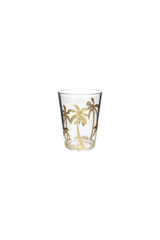 Image of the Gold Palm Tumbler on a white background