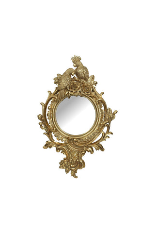 Image of the Gold Parrot Mirror on a white background